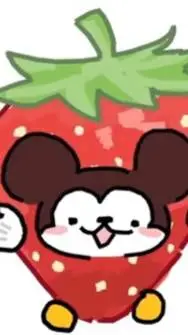 ai character: Strawberry Mickey  background