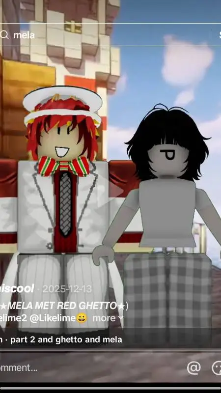 ai character: MELA x RED GHETTO background