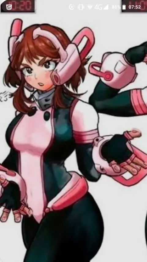 ai character: ochako urararoka background