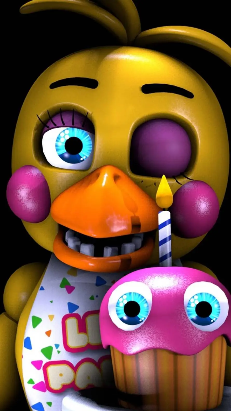 ai character: toy chica  background