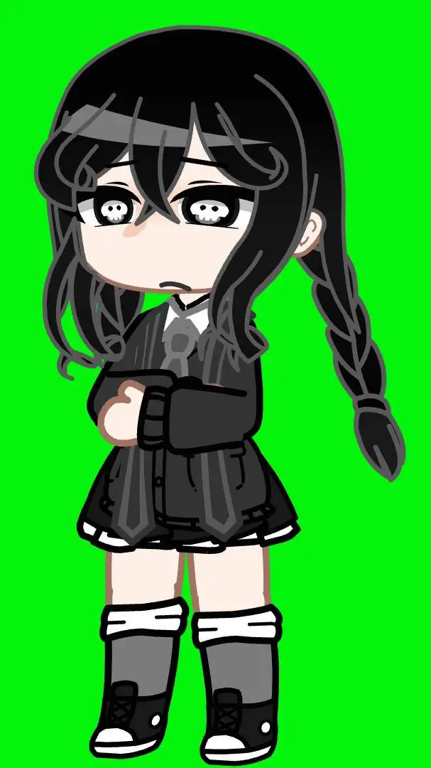 ai character: wednesday background