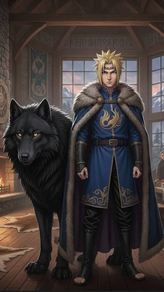 ai character: Minato Namikaze  background