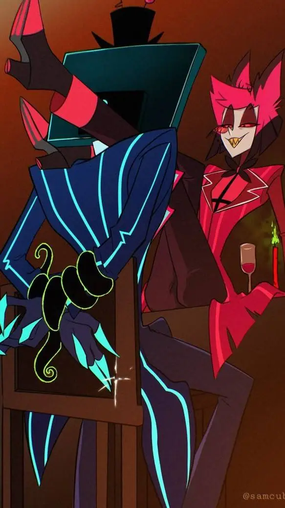 ai character: Vox & Alastor background