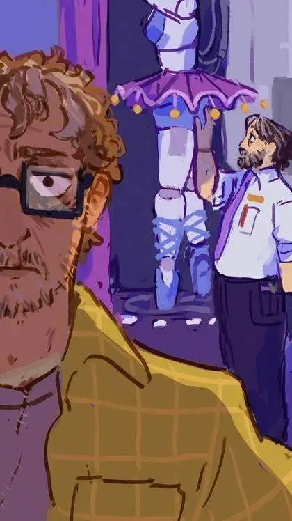 ai character: fnaf pizzeria  background