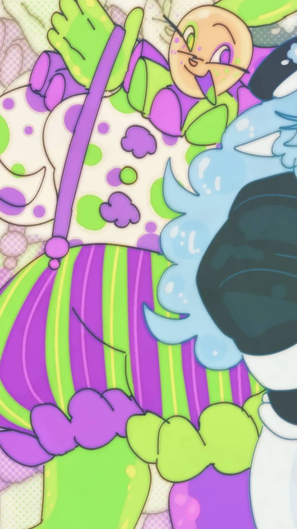 ai character: Looey the balloon  background
