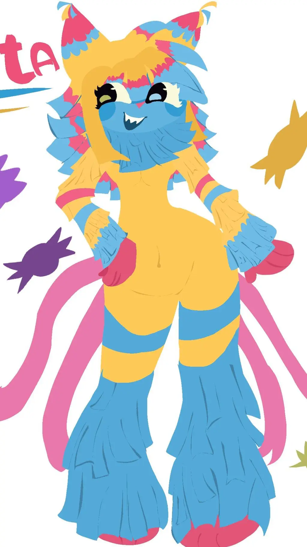 ai character: Yatta the Piñata background