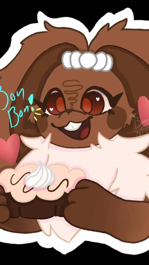 ai character: Cocoa the bunny background