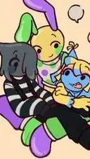 ai character: the circus trio :3 background