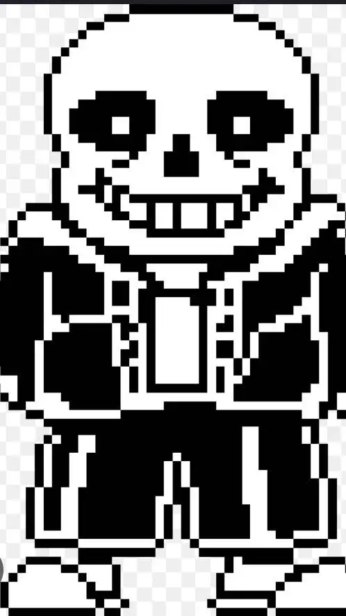 ai character: SANNNEEES(sans) background