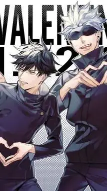 ai character: jjk Valentines day background