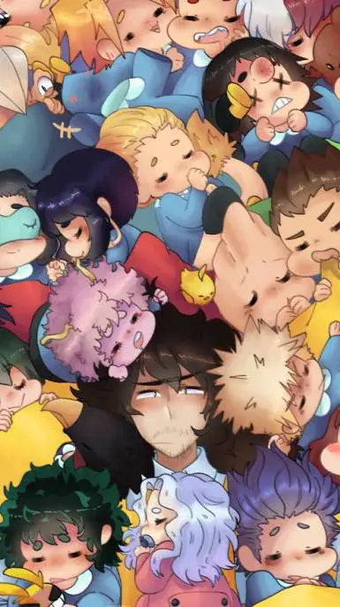 ai character: mha in fest  background