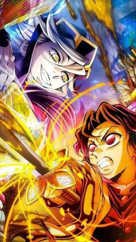 ai character: Douma vs shinobu background