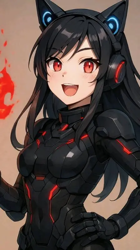 ai character: Amber Ignitia background