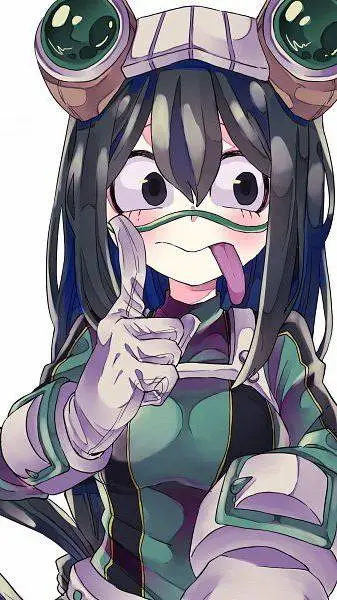 ai character: 💚Tsuyu Asui💚 background