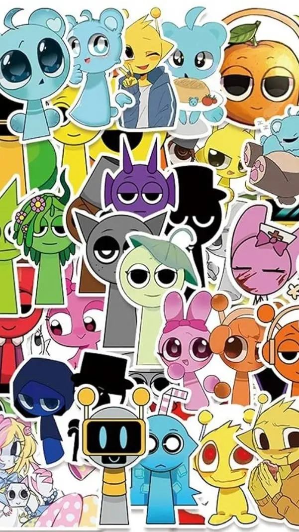 ai character: Sprunki mania background