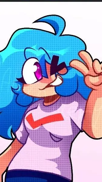 ai character: Sky (fnf) background