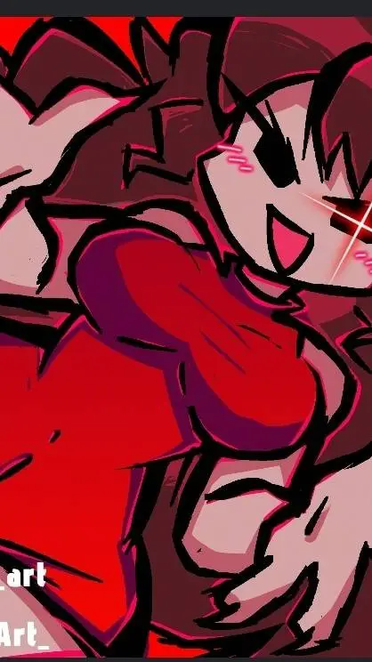ai character: GF (fnf) background