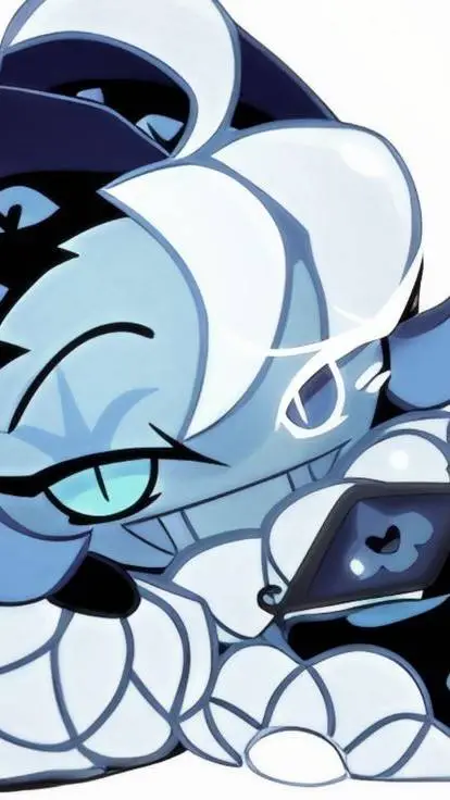 ai character: Shadow milk cookie background