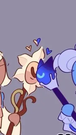 ai character: Shadow milk cookie background