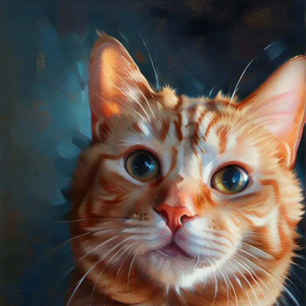 chat with ai character: an Orange cat