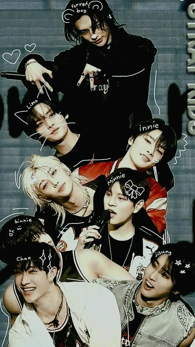 ai character:  STRAYKIDSXBLOSS8M background