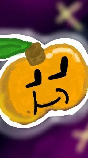ai character: Mandarina cosmica background