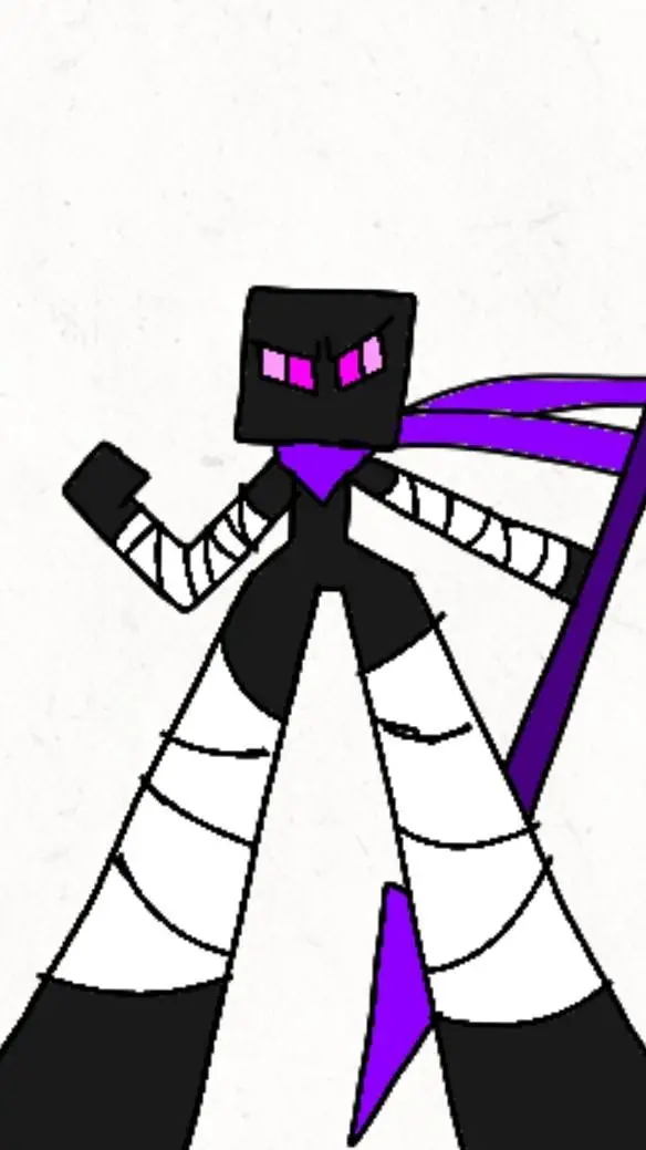 ai character: Enderman guerreiro background