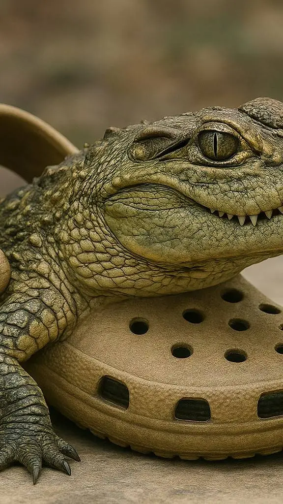ai character: croc croc crocdilo background
