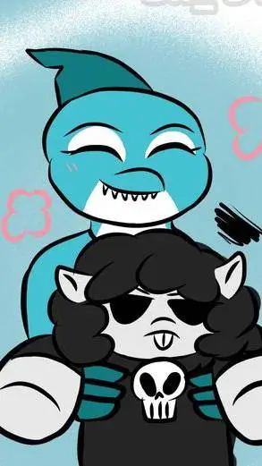 ai character: Maggie x baba 🦈🐑 background