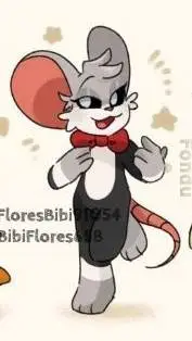 ai character: fondue 🐀👍 background