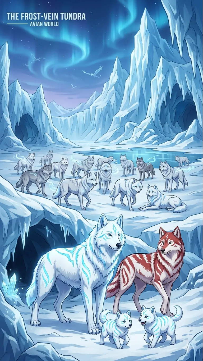 ai character: Arctic Wolf Family background