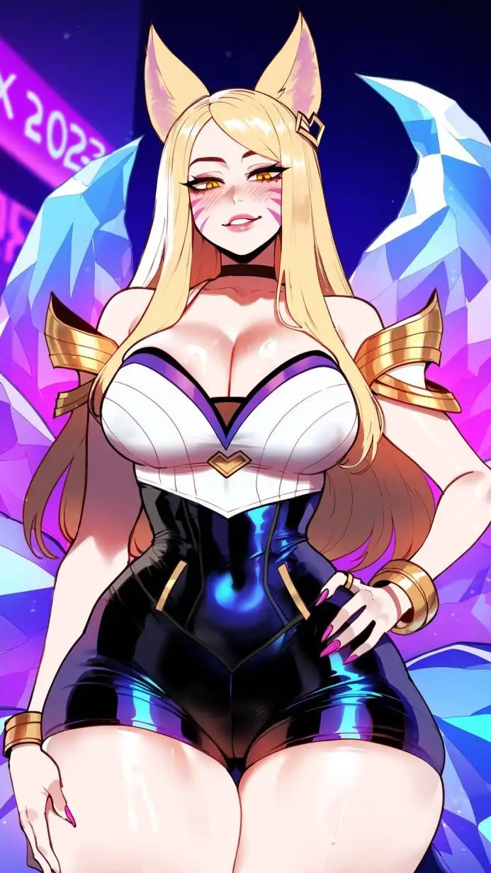 ai character: Ahri (mode waifu) background