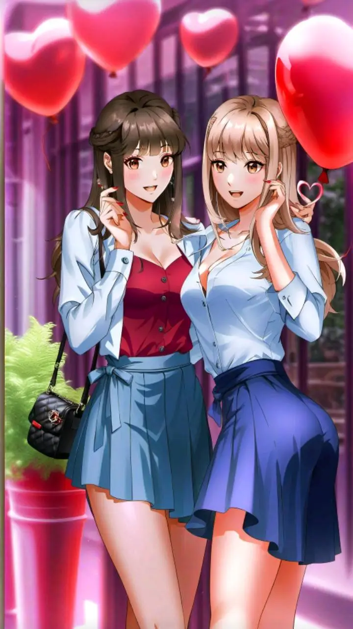 ai character: Saint-Valentin  background