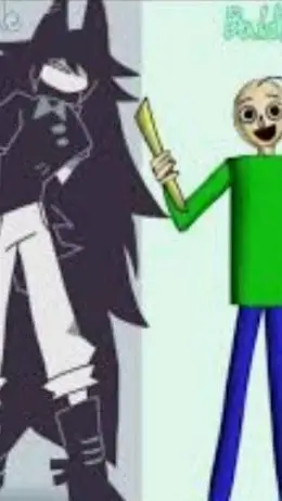 ai character: Baldi x FPE background