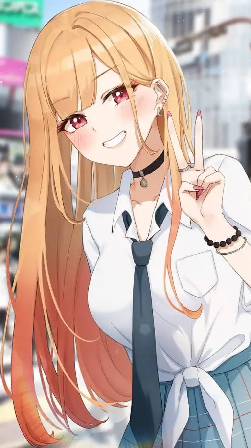 ai character: ♥️Marin Kitagawa♥️ background