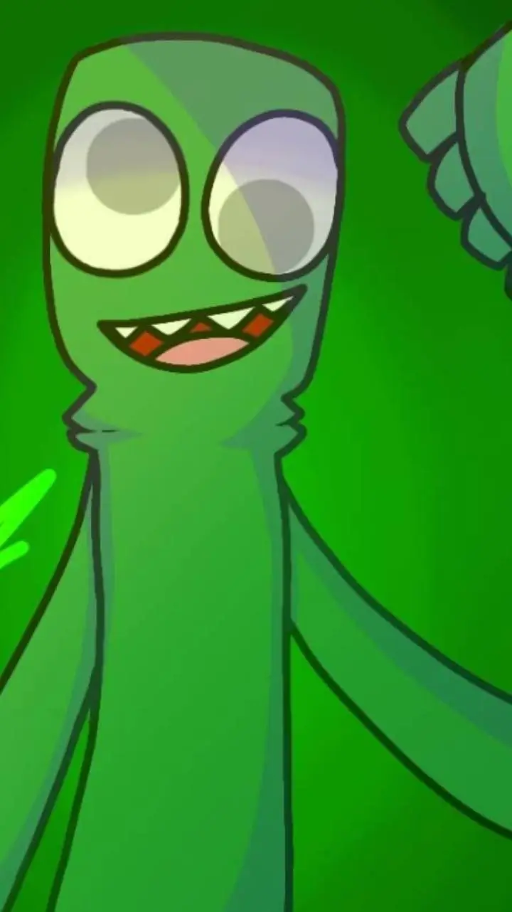 ai character: Green  background