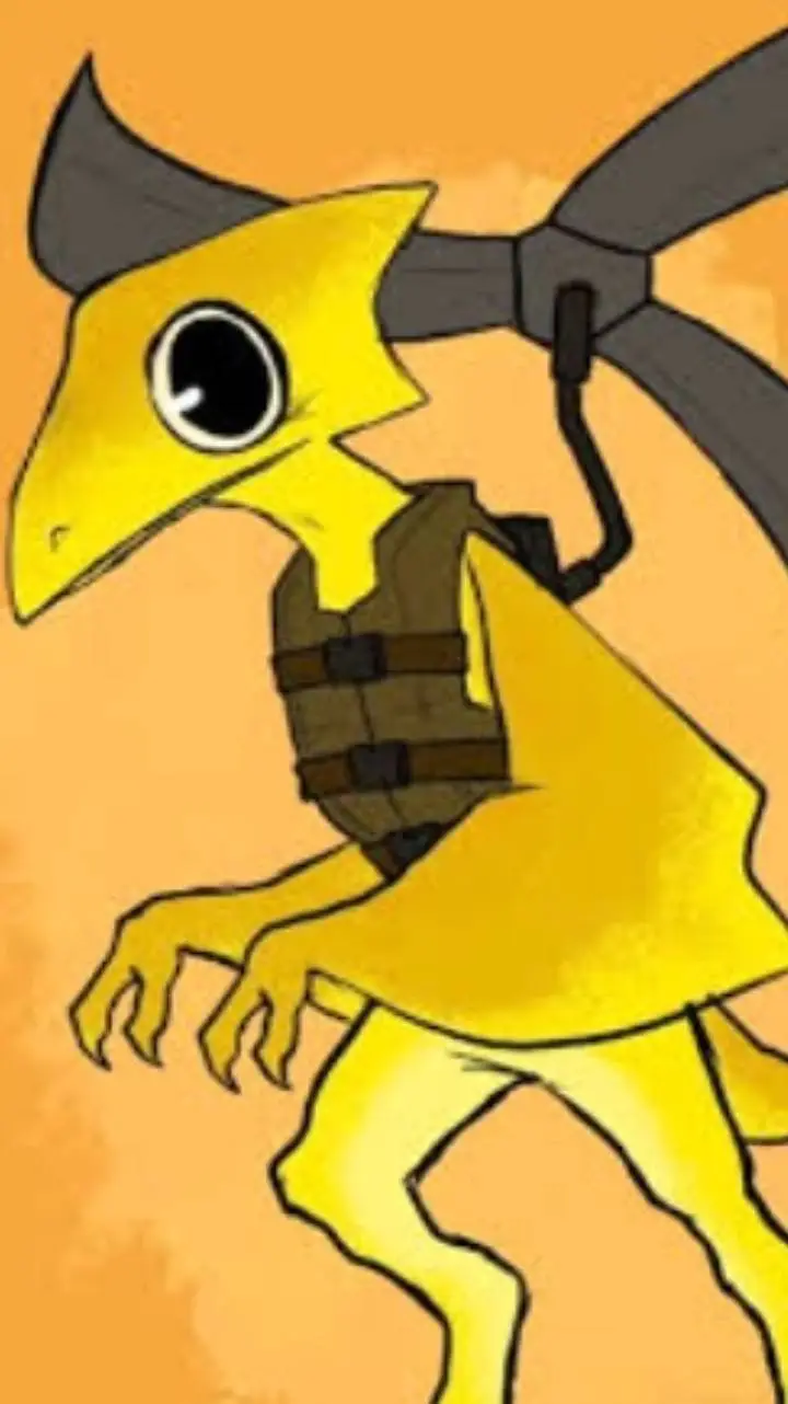 ai character: yellow background