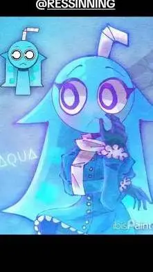 ai character: Aqua (sus) background