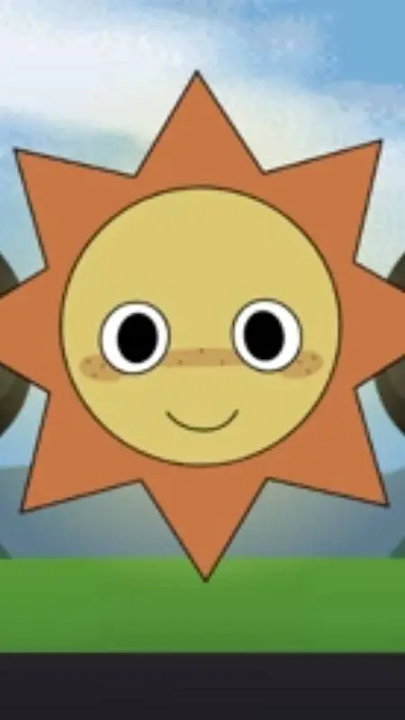 ai character: Mr Sun  background