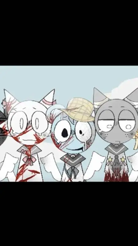 ai character: Sprunki spupil background