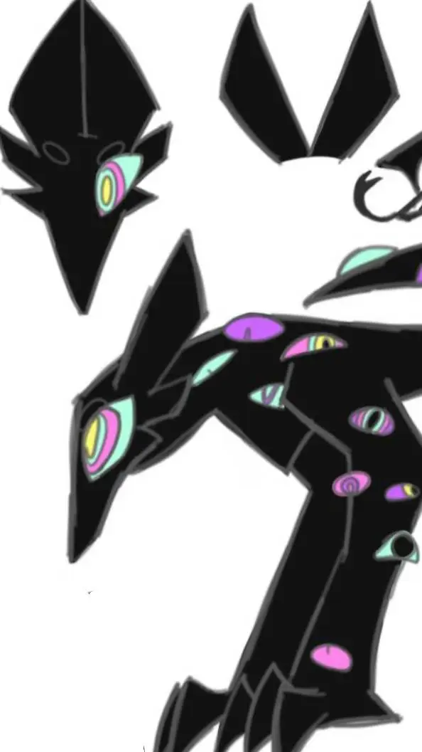 ai character: canelita glitch  background