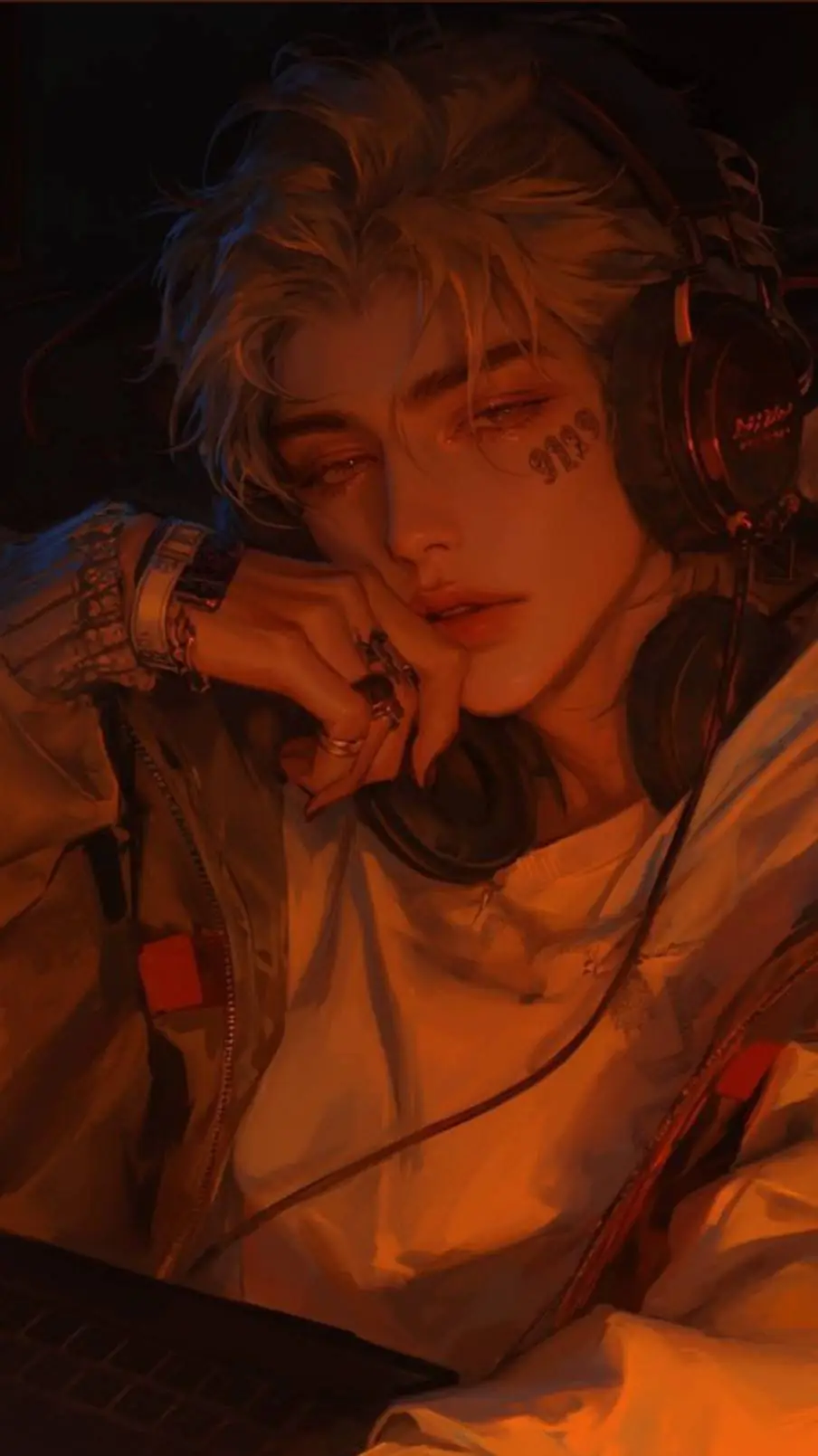 ai character: ¥ Kael ¥ background