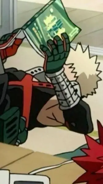 ai character: Bakugo barraqueiro background
