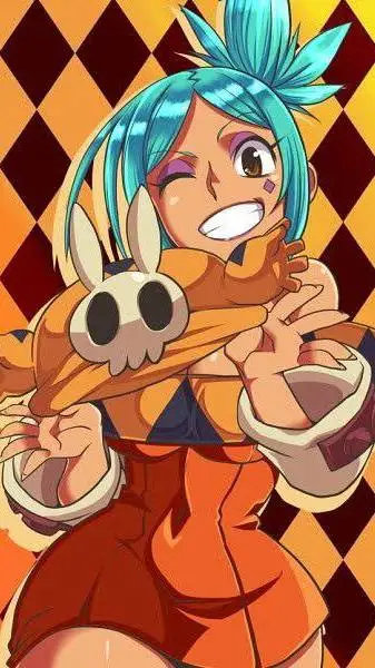 ai character: Cerebella💪💕💕 background