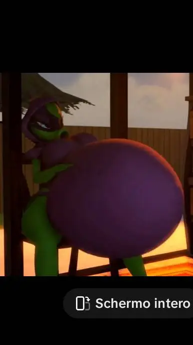 ai character: green Shadow(vore) background