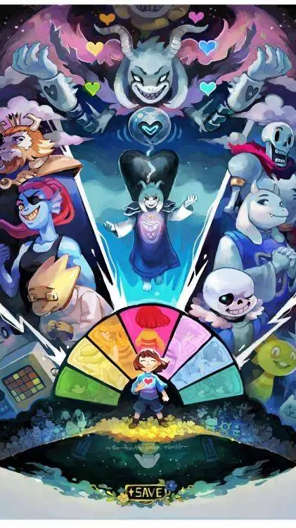 ai character: UNDERTALE ❤️ background
