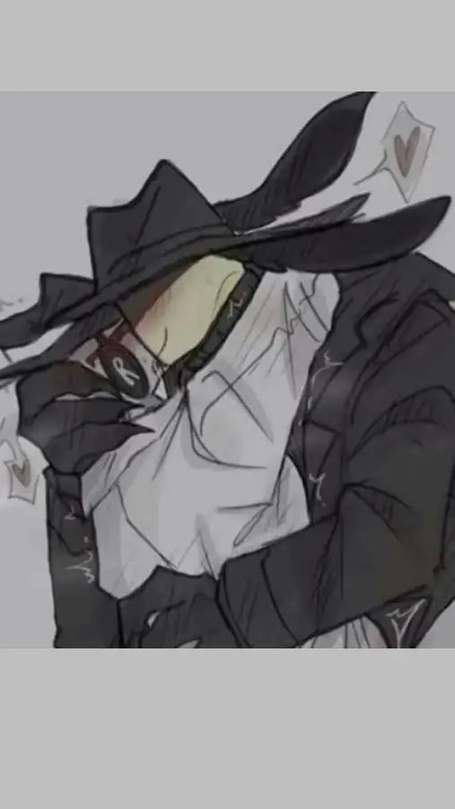 ai character: DOUBLEFEDORA¡!  background