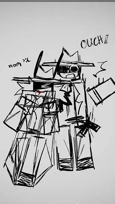 ai character: Doublefedora??  background