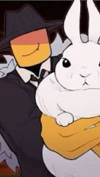 ai character: Mafioso bunny lol background
