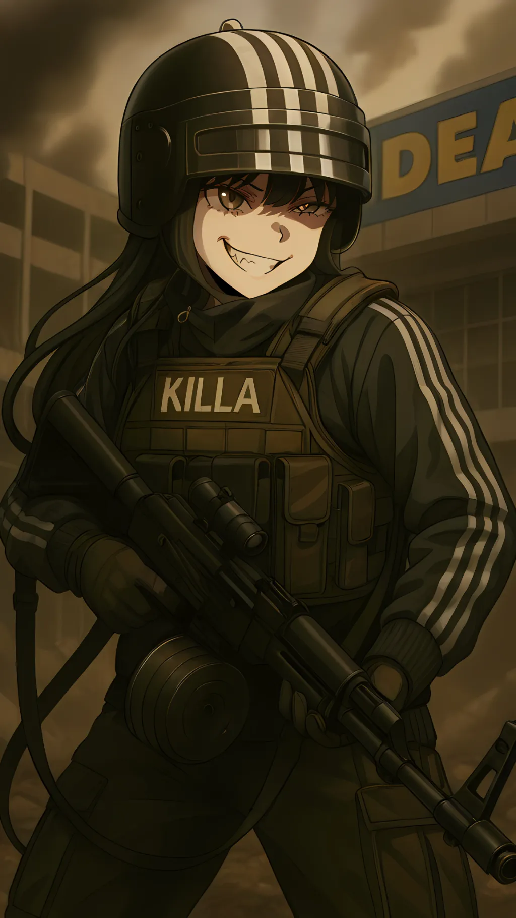 ai character: Killa  background
